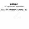 Mpulse Front ABS Wheel Speed Sensor For 2009-2014 Nissan Murano 3.5L SEN-2ABS2564